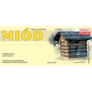 Paczka etykiet na miód – wzór E2