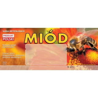 Paczka etykiet na miód – wzór E8