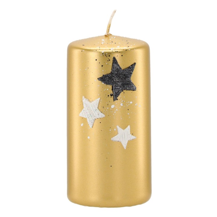 ŚWIECA BOŻONARODZENIOWA - TRZY GWIAZDKI, ZŁOTA - ADP3491