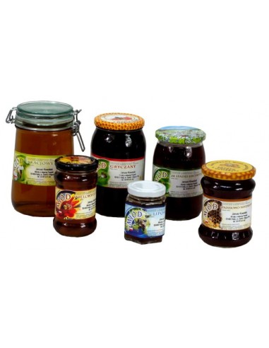 Paczka etykiet na miód akacjowy (100szt) - wzór...