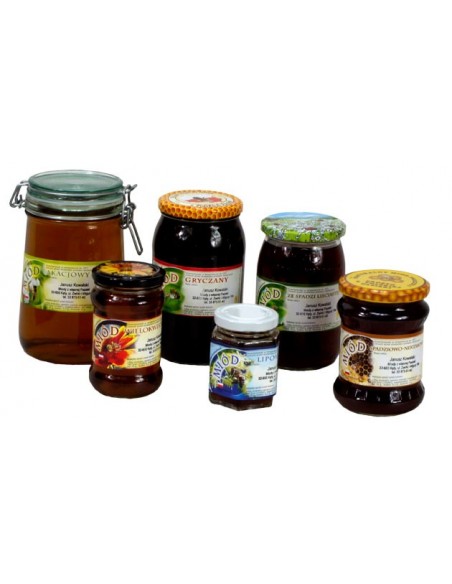 Paczka etykiet na miód akacjowy (100szt) - wzór E1002