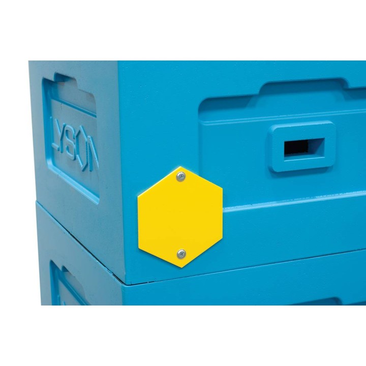 Kształty do oznaczenia ula w 4 kolorach (4 szt. + 8 wkrętów)