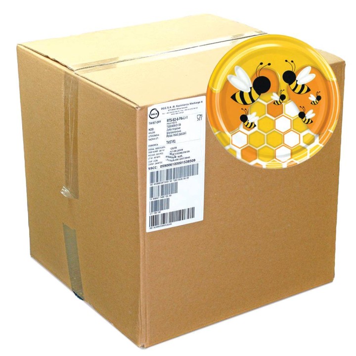 Karton zbiorczy (1100 szt.) małych nakrętek - wzór KNM80