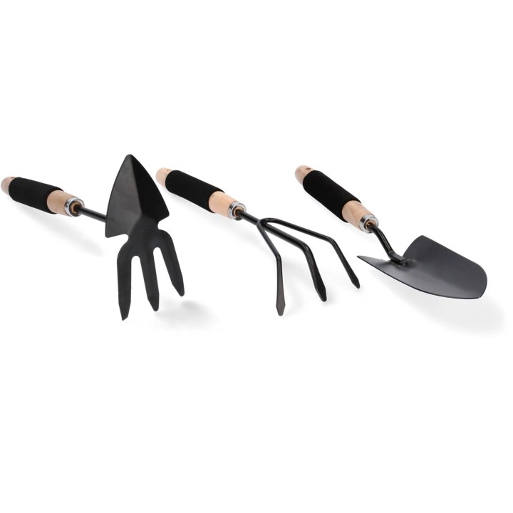 ZESTAW NARZĘDZI OGRODNICZYCH (ŁOPATKA, WIDEŁKI, MOTYCZKA)