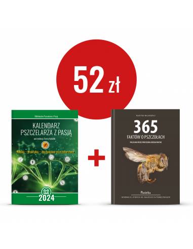 Zestaw Kalendarz Pszczelarza z Pasją + 365 faktów o pszczołach