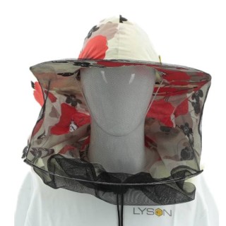 Kapelusz pszczelarski w kwiaty (bawełna, płótno) - 6032_K