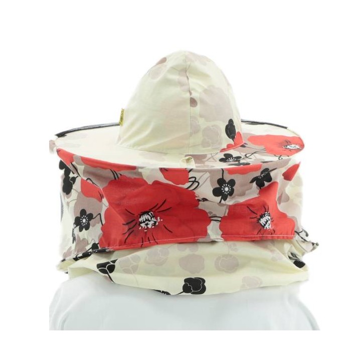 Kapelusz pszczelarski w kwiaty (bawełna, płótno) - 6032_K