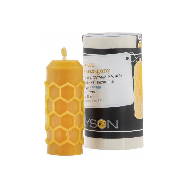 Silikonowa forma na świece - Świeca w heksagony - wzór FS568