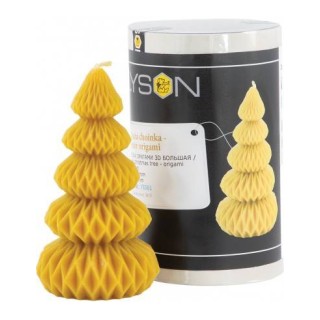 Silikonowa forma na świece - Duża choinka - origami - wzór FS561