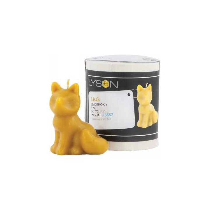 Silikonowa forma na świece - Lisek - wzór FS557