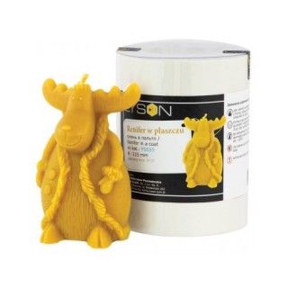 Silikonowa forma na świece - Renifer w płaszczu - wzór FS555