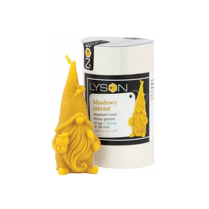 Silikonowa forma na świece - Miodowy skrzat - wzór FS548