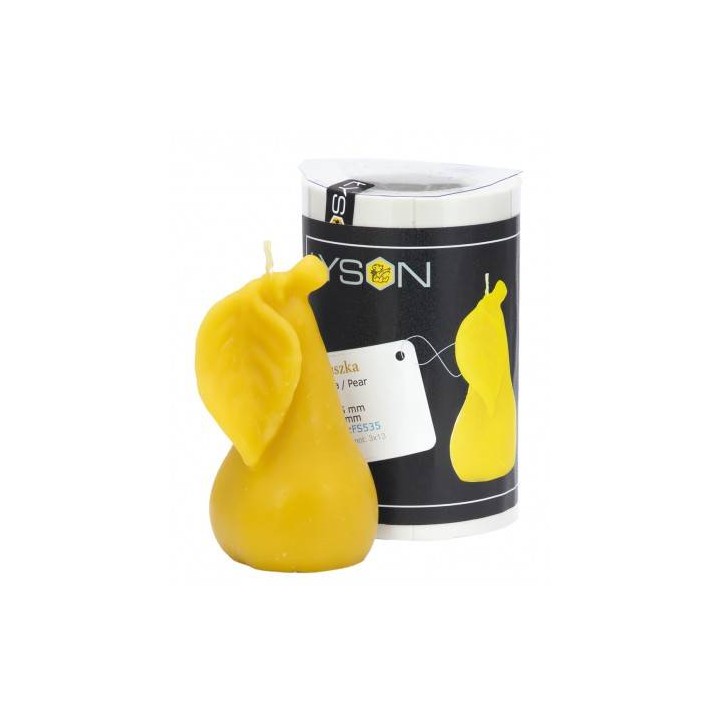 Silikonowa forma na świece - Gruszka - wzór FS535