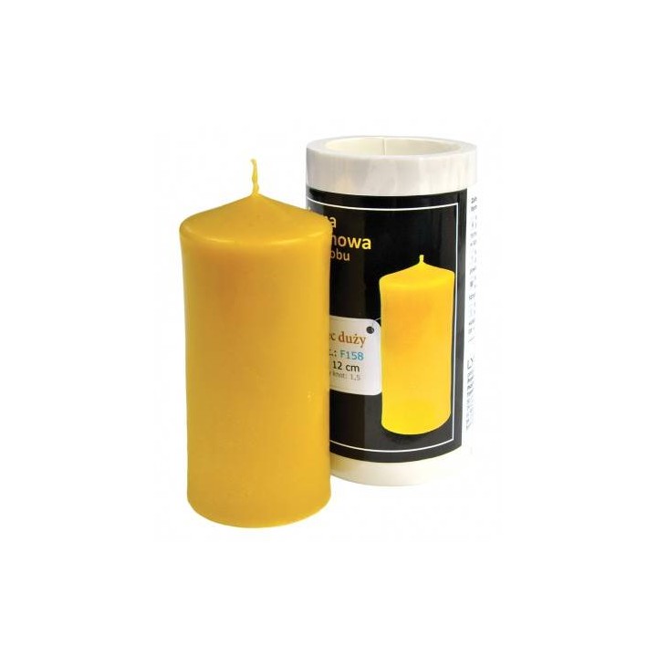 Silikonowa forma na świece - Walec duży - wzór F158