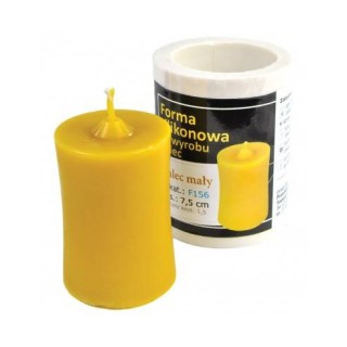 Silikonowa forma na świece - Walec mały - wzór F156