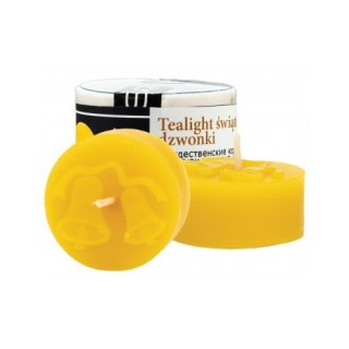 Silikonowa forma na świecę - Tealight świąteczne dzwonki - wzór FS501
