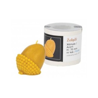 Silikonowa forma na świece - Żołądź - wzór FS486