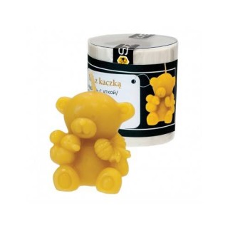 Silikonowa forma na świece - Miś z kaczką - wzór FS460