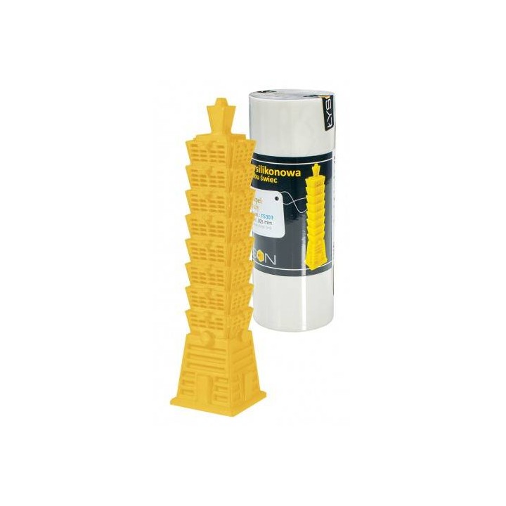 Silikonowa forma na świece - Wieża Tai Pei - wzór FS303