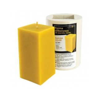 Silikonowa forma na świece - Sześcian wysoki - wzór FS152