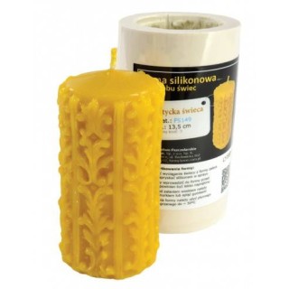 Silikonowa forma na świecę - Walec celtycka świeca - wzór FS149