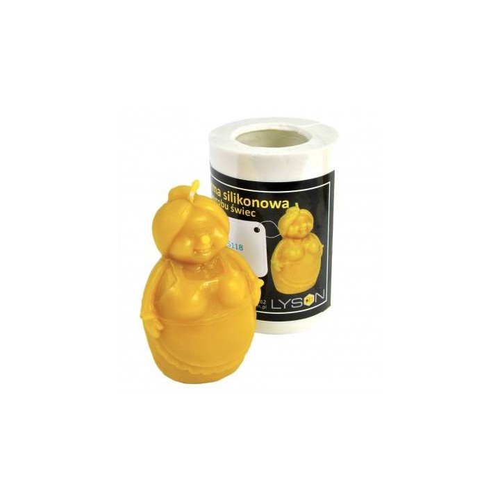 Silikonowa forma na świece - Babcia - wzór FS118