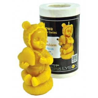 Silikonowa forma na świece - Dziecko z serduszkiem - wzór FS116