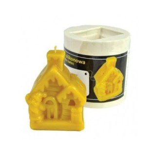 Silikonowa forma na świece - Świąteczny domek - wzór FS25