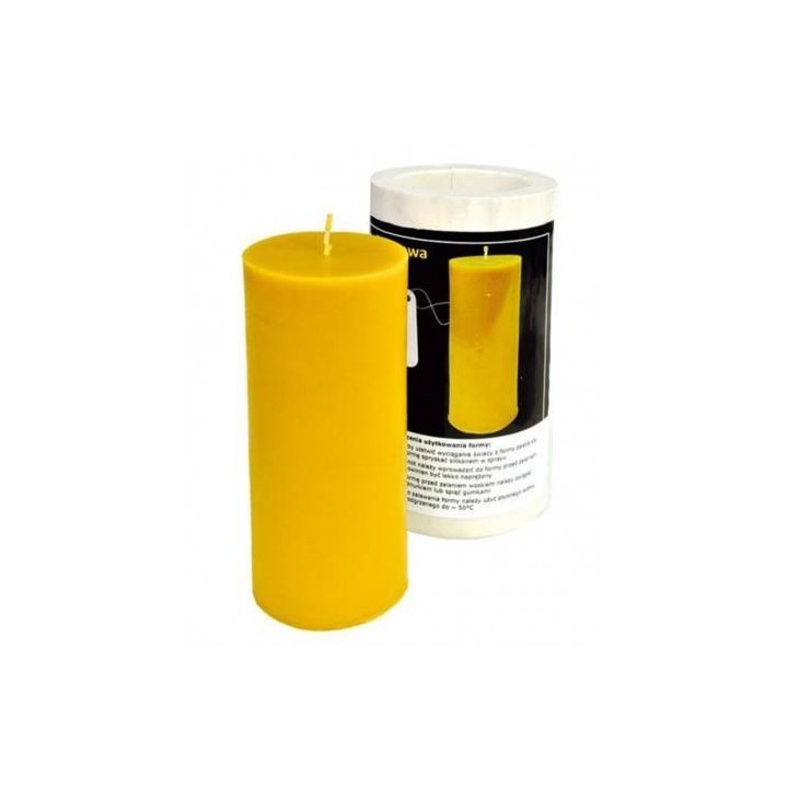 Silikonowa forma na świece - Walec gładki duży - wzór FS58