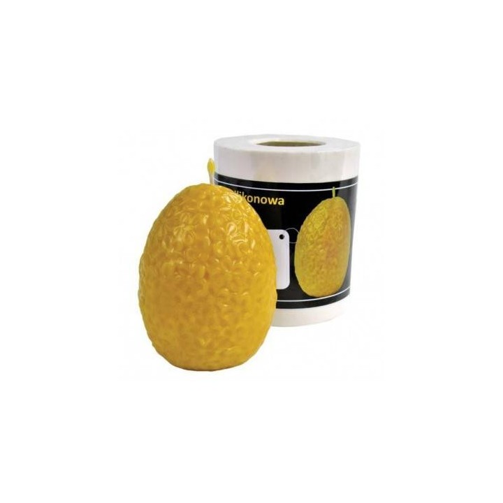 Silikonowa forma na świece - Jajko w kwiaty - wzór FS67