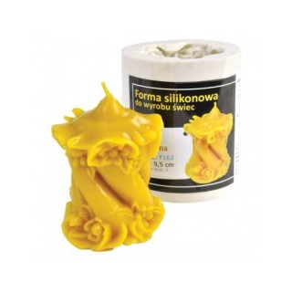 Silikonowa forma na świece - Świeca zdobiona - wzór F162