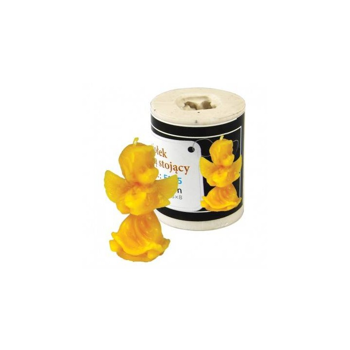 Silikonowa forma na świece - Aniołek z lirą stojący -  wzór F155