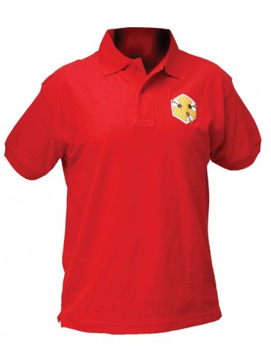 Koszulka polo z haftem (czerwona) - rozmiar męski