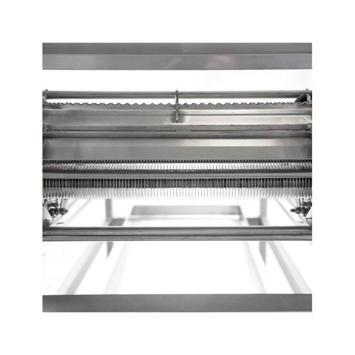 Stół do odsklepiania z odsklepiarką, podajnikiem łańcuchowym, 230V, obieg zamknięty, stelaż 1500 mm, Dadant - PREMIUM