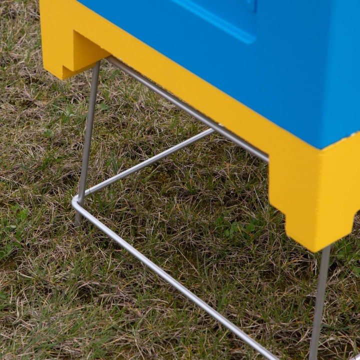 Stojak pasieczny ze stali nierdzewnej do dennicy Premium - W4031N_P