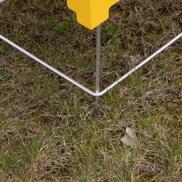 Stojak pasieczny ze stali nierdzewnej do dennicy Premium - W4031N_P