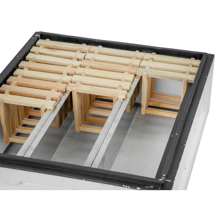 Przegroda do korpusu ½ Dadant pod ramkę ulika weselnego, nierdzewna - LM28