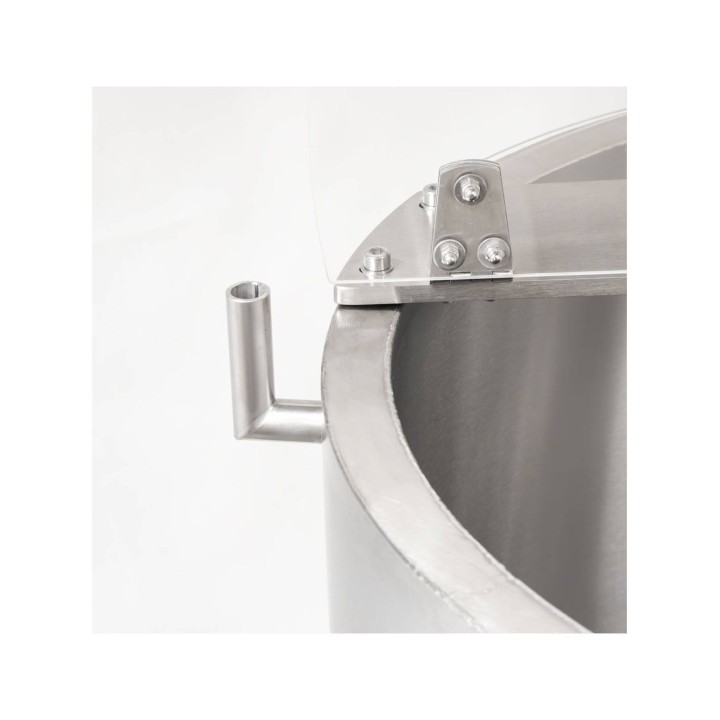 Odstojnik z płaszczem grzewczym, wodnym, do standaryzacji miodu lub mieszania syropu, 200 l (grzanie 230V / napęd 230V)