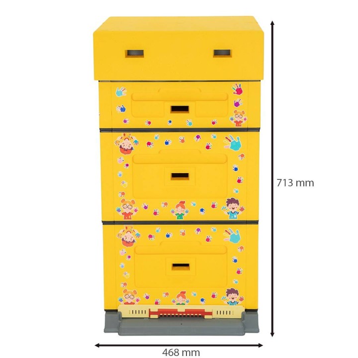 Ul wielkopolski OPTIMA, żółty, nadruk - dzieci, nieskręcony