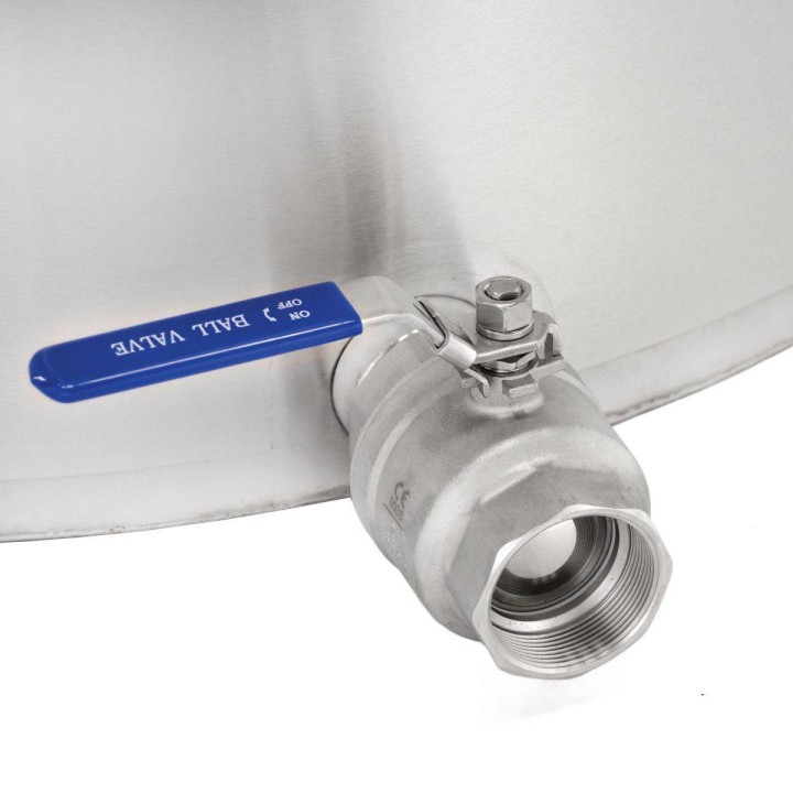 Odstojnik nierdzewny 500 kg, zawór kulowy 2"