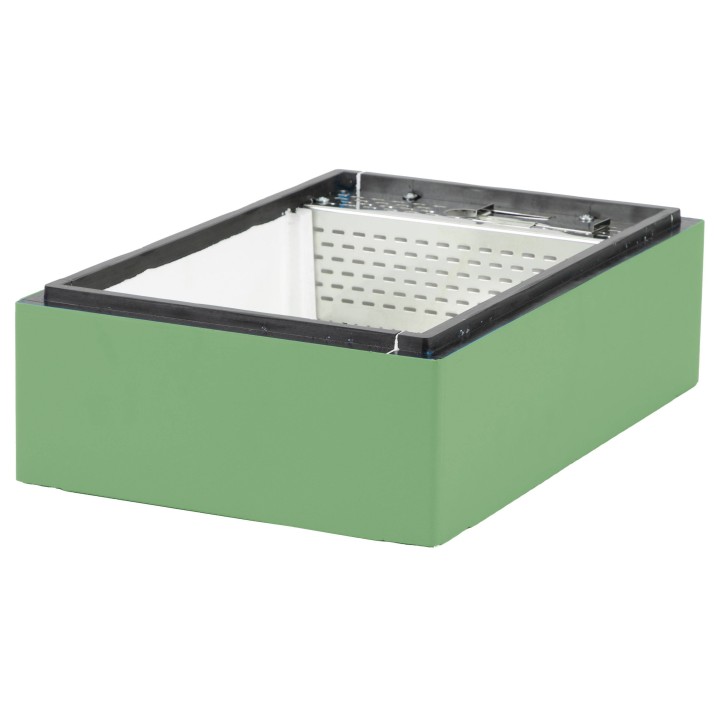 Powałko-podkarmiaczka, wielkopolska, 6-ramkowa, zielono-seledynowa