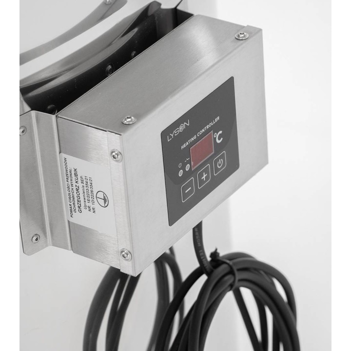 Odstojnik nierdzewny z płaszczem grzewczym 200 l / ~280 kg, 230V, zawór nierdzewny 2", stożkowe dno – PREMIUM