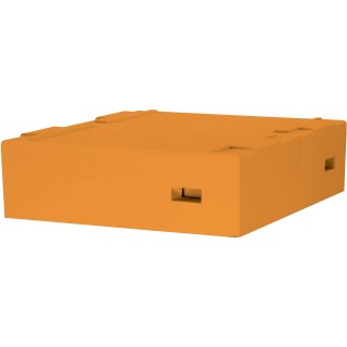 Daszek wysoki z wentylacją, D, LN, AP, WL 12-ramk. malowany (pomarańczowy) - PREMIUM - W1015T_POM