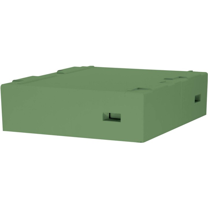Daszek wysoki z wentylacją, D, LN, AP, WL 12-ramk.malowany (zielony-seledynowy) - PREMIUM - W1015T_ZS