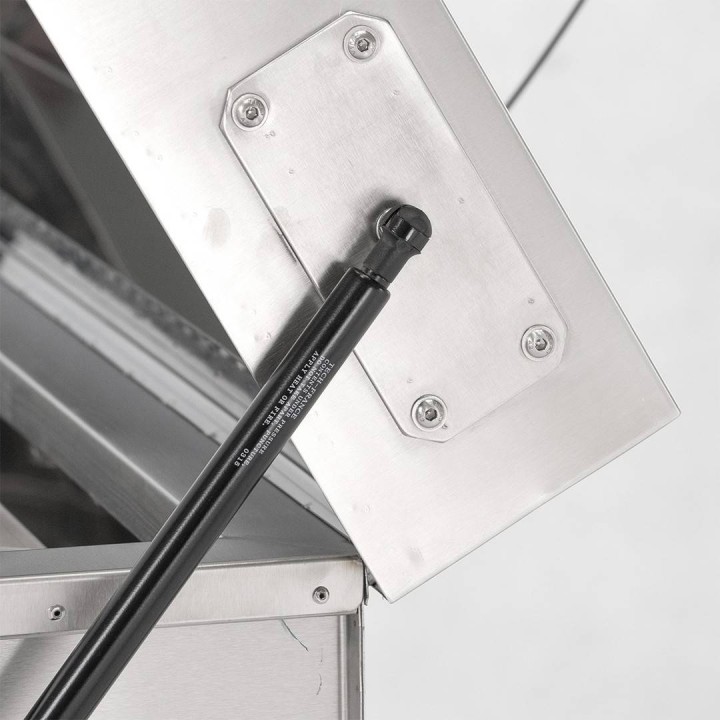 Stół wielofunkcyjny 1000 mm, ocieplany z podgrzewanym dnem i pokrywą grzejną ocieplaną na zawiasach z siłownikami