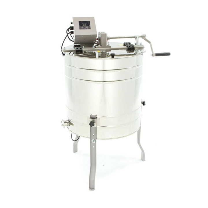 Miodarka diagonalna 6-ramkowa, Ramka: WL, LN, Ø650mm, ręczno-elekt. 12V/230V - OPTIMA - W227MS