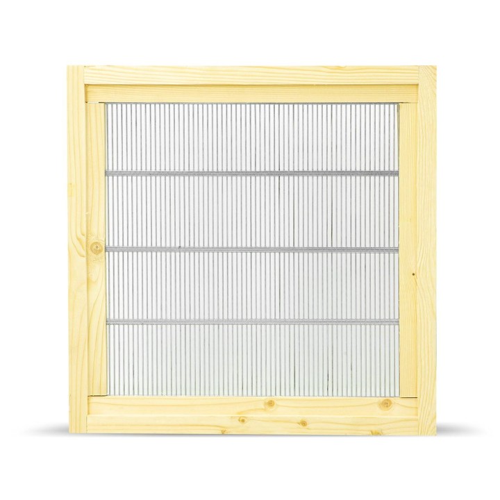 Krata odgrodowa w obramowaniu z drewna Wielkopolska 10-ramkowa z wręgami - 3998W