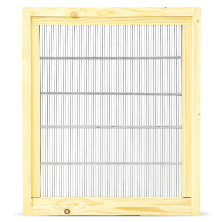 Krata odgrodowa w obramowaniu z drewna Dadant 10-ramkowa z wręgami - 3996W