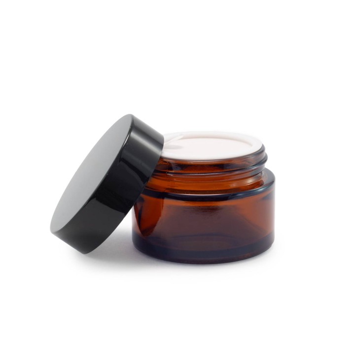 Słoik z ciemnego szkła 30ml + zakrętka wzór A56