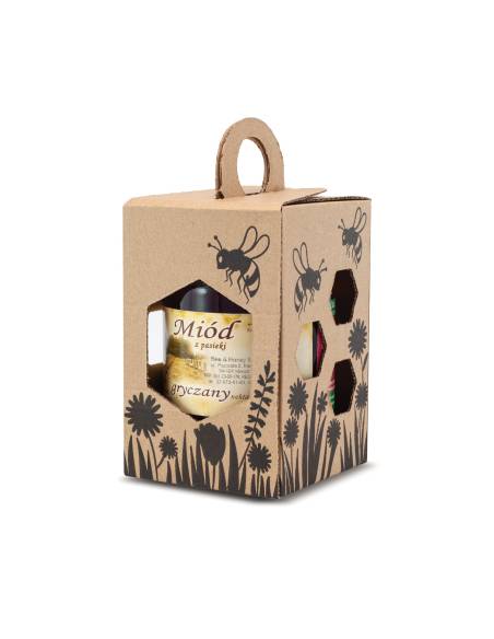 Pudełko Ozdobne na 1 słoik 350-500 ml (10szt) - P19A